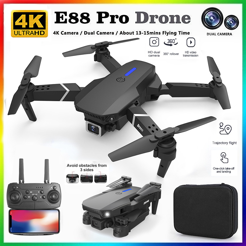 Drone Surveying - 2026 NEW E88 Professional HD 4K