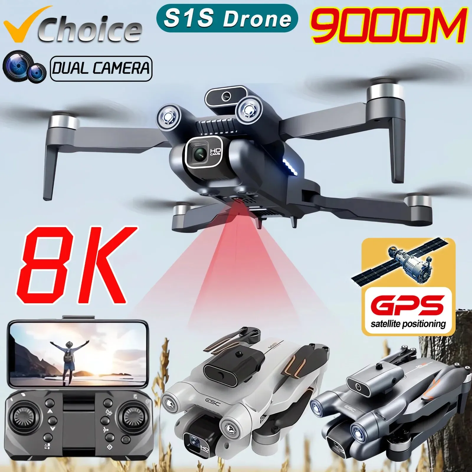 Drone Surveying - New S1S 5G GPS Drone Camera