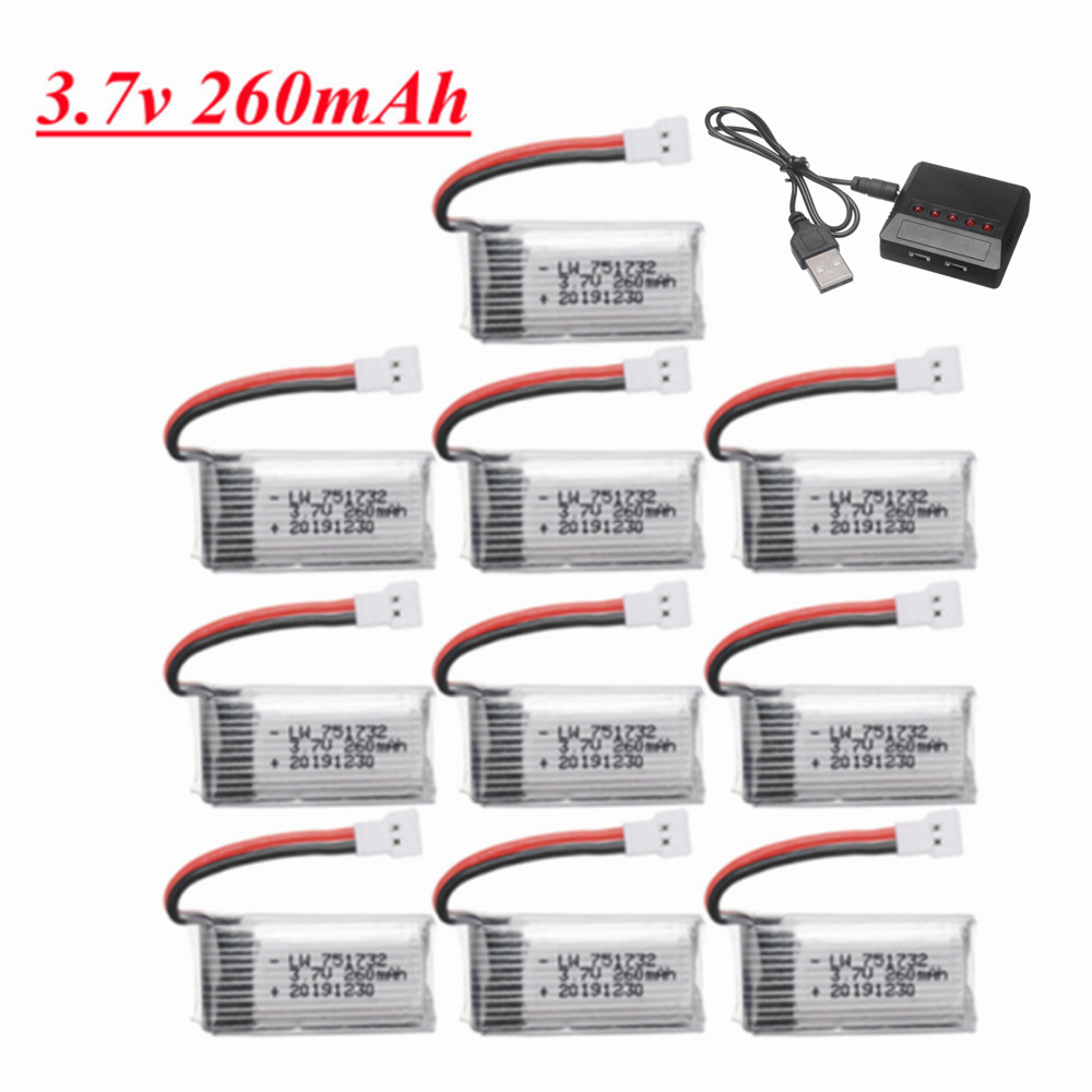 H8 H36 Battery 3.7V 260mAh Lip - Eachine Drone E010 评论和价格