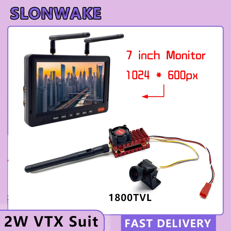 SLONWAKE 5.8G 2W VTX FPV 1800T - Drone Cinematic 评论和价格